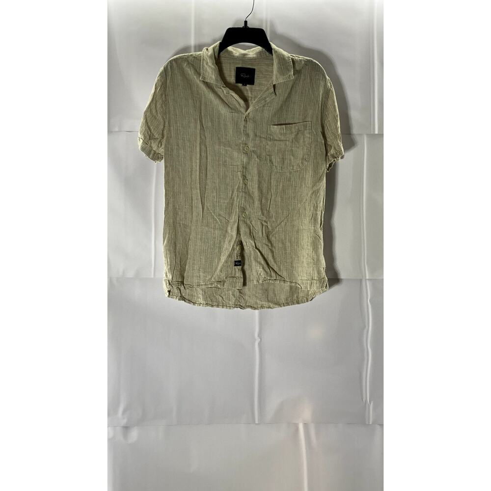 Rails Men's Ivory Toast Stripe Waimea Button-Up S… - image 1